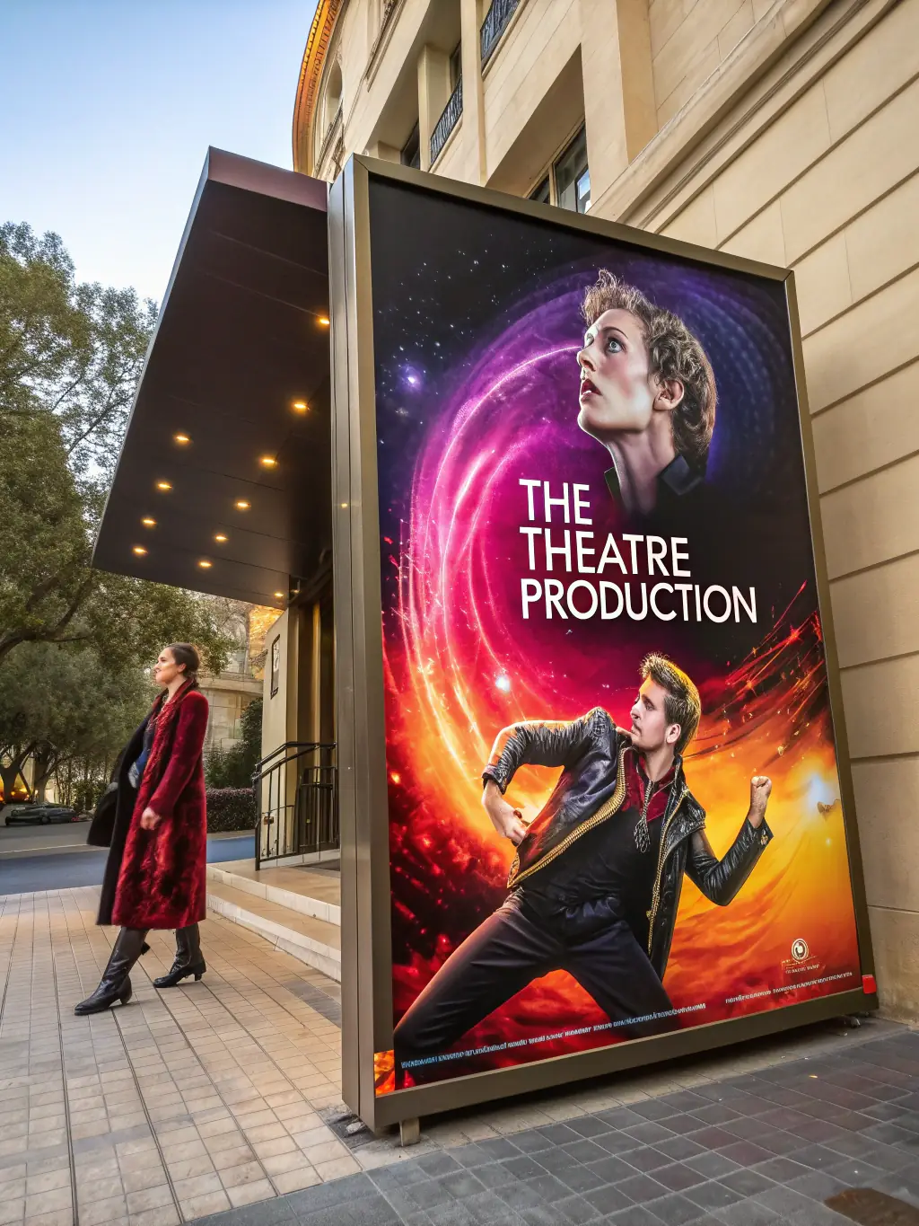 A visually appealing poster or flyer promoting an upcoming CAP NANAS event, including details about the performance, date, time, and location.